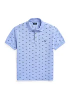 Classic Fit Monogram Stretch Polo Shirt