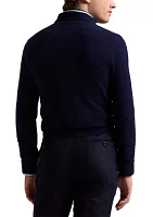 Wool-Cashmere Polo-Collar Sweater