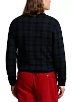 Plaid Washable Wool Sweater