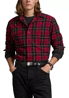 Classic Fit Plaid Brushed Oxford Shirt