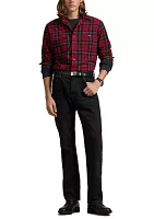 Classic Fit Plaid Brushed Oxford Shirt