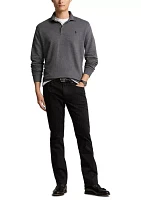 Luxury Jersey Polo-Collar Pullover