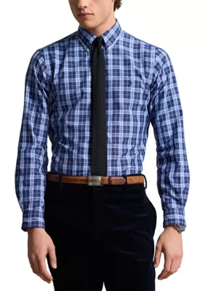 Classic Fit Performance Plaid Shirt