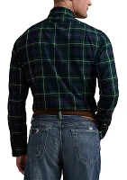 Classic Fit Plaid Twill Shirt