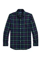 Classic Fit Plaid Twill Shirt