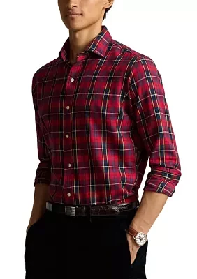 Classic Fit Plaid Twill Shirt