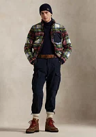 Plaid Pile Fleece Hybrid Jacket