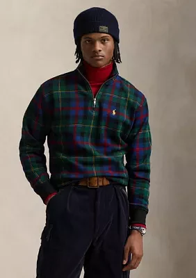 Plaid Sueded Fleece Pullover