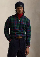 Plaid Sueded Fleece Pullover