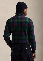 Plaid Sueded Fleece Pullover