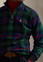 Plaid Sueded Fleece Pullover