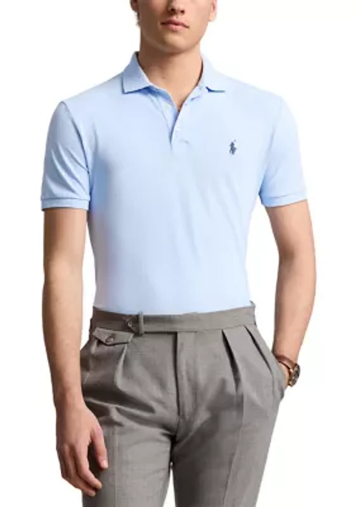 Classic Fit Stretch Mesh Polo Shirt