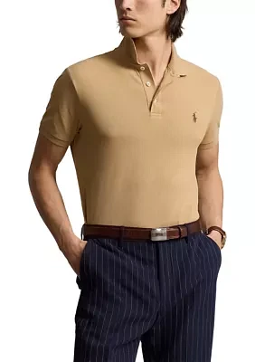 Classic Fit Stretch Mesh Polo Shirt