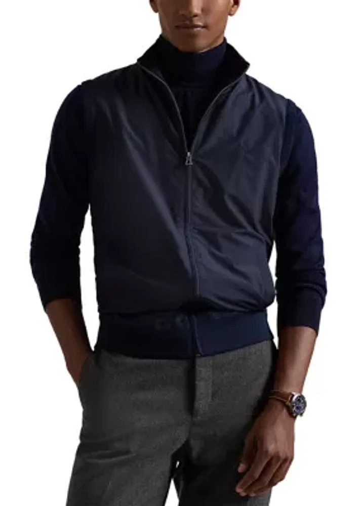 Hybrid Full Zip Sweater Vest