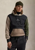 Logo Color Blocked Double Knit Hoodie