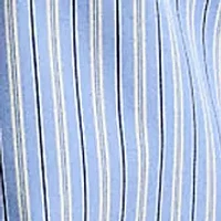 Classic Fit Striped Stretch Poplin Shirt