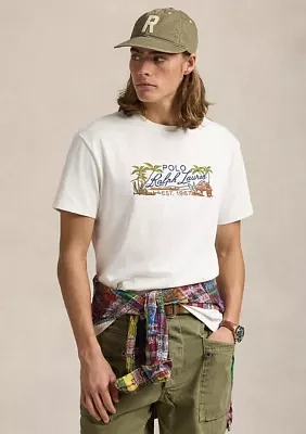 Classic Fit Embroidered Jersey T-Shirt