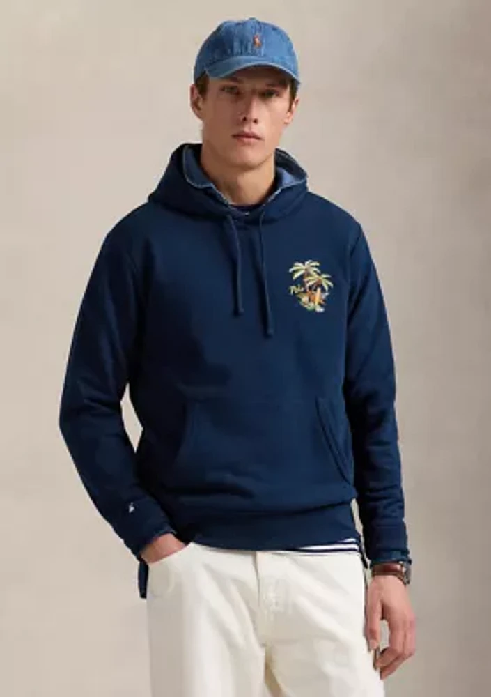 Embroidered Loopback Fleece Hoodie