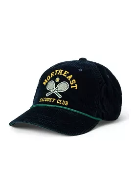 Embroidered Corduroy Cap