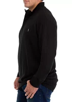 Big & Tall Luxury Jersey 1/4 Zip Pullover