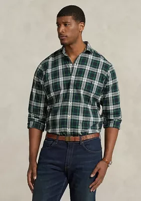 Big & Tall Plaid Twill Shirt