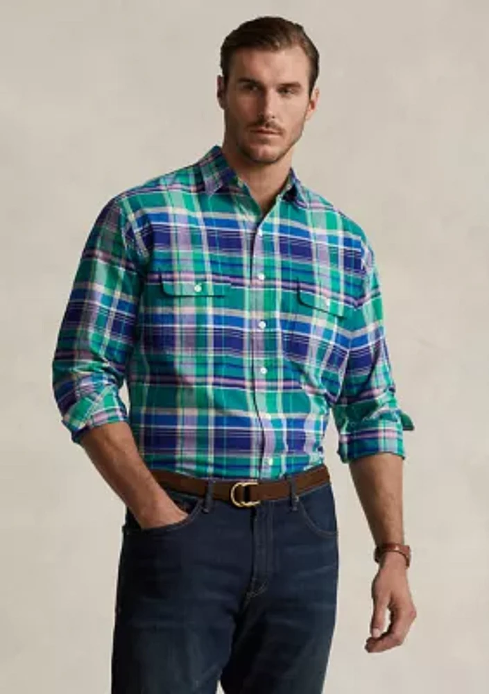 Big & Tall Plaid Oxford Workshirt