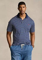 Big & Tall Striped Stretch Performance Polo Shirt