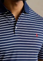 Big & Tall Striped Stretch Performance Polo Shirt