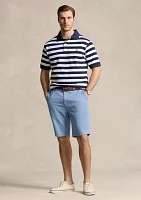 Big & Tall Striped Mesh Polo Shirt