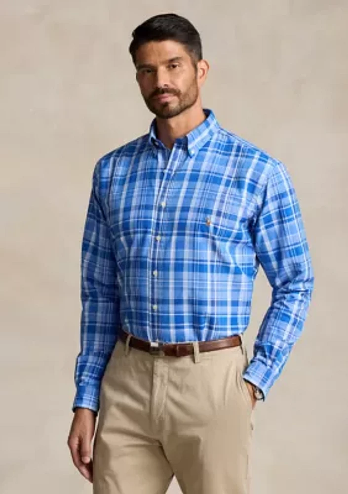 Big & Tall Plaid Performance Shirt