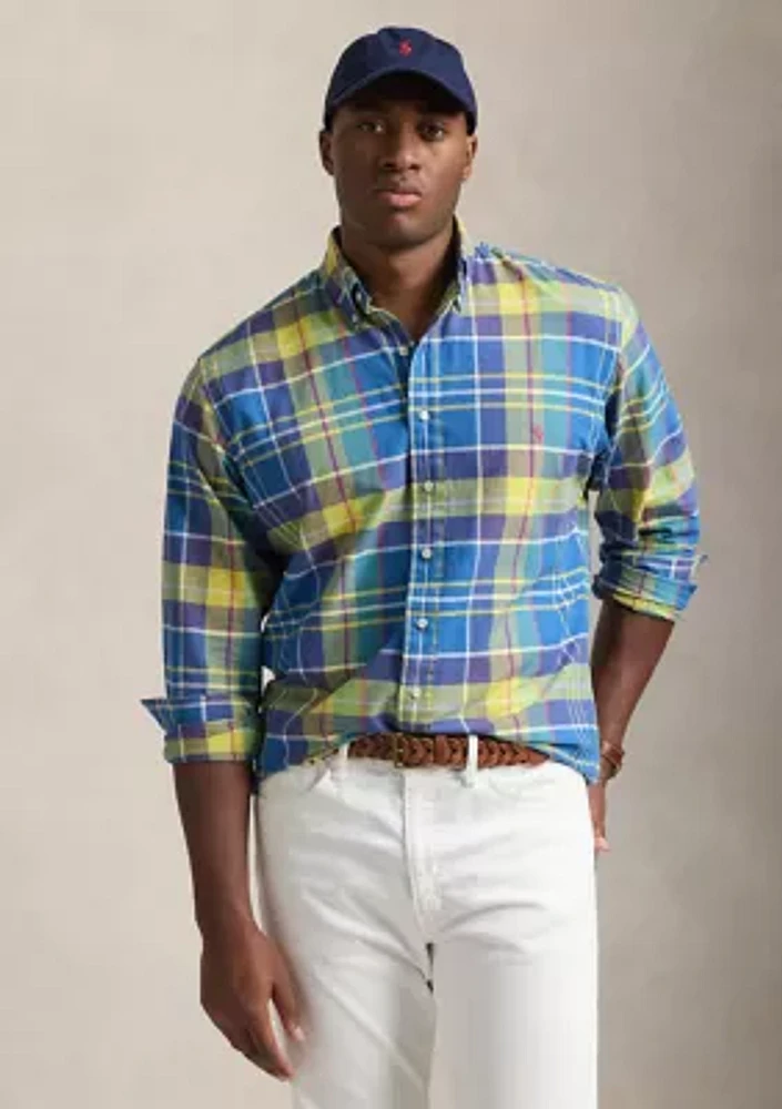 Big & Tall Plaid Oxford Shirt