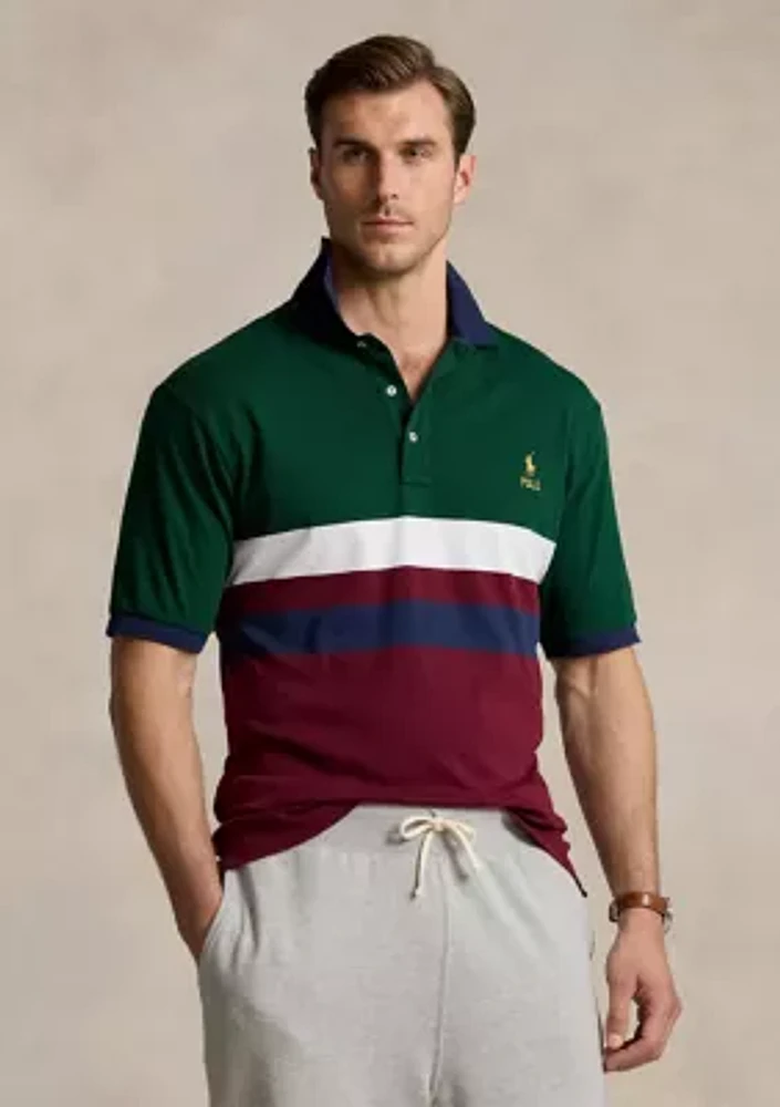 Big & Tall Color-Blocked Soft Cotton Polo Shirt