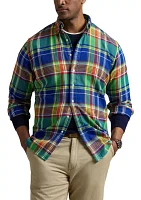 Big & Tall Plaid Brushed Flannel Shirt