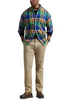 Big & Tall Plaid Brushed Flannel Shirt