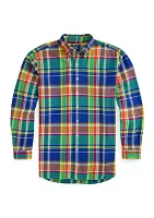 Big & Tall Plaid Brushed Flannel Shirt