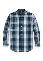 Big & Tall Plaid Brushed Oxford Shirt