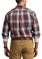 Big & Tall Plaid Brushed Oxford Shirt