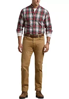 Big & Tall Plaid Brushed Oxford Shirt