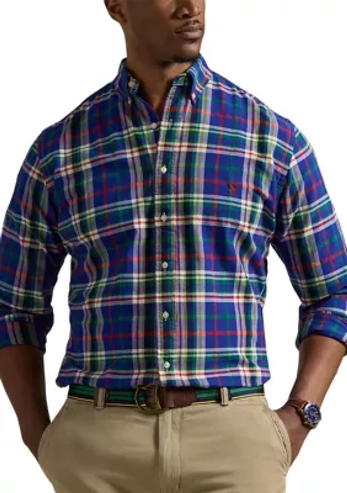 Big & Tall Plaid Oxford Shirt