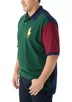 Big & Tall Pony Mesh Polo Shirt