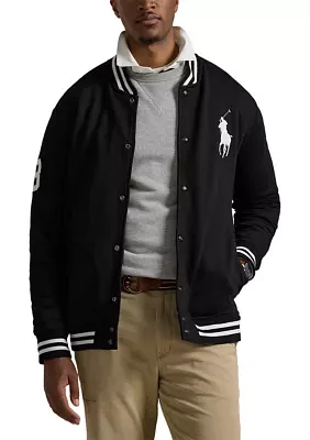 Big & Tall Pony Fleece Baseball Jacket