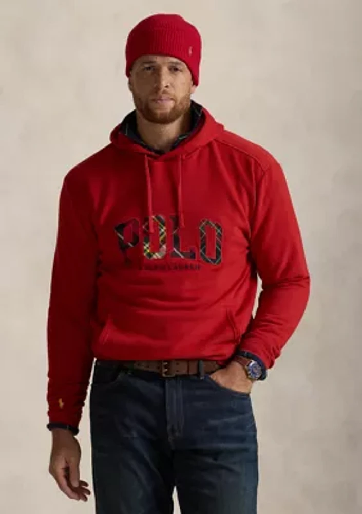 Big & Tall RL Fleece Plaid Logo Hoodie