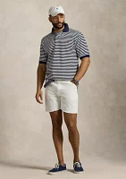 Big & Tall Striped Mesh Polo Shirt