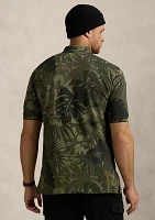 Big & Tall Palm-Camo Mesh Polo Shirt