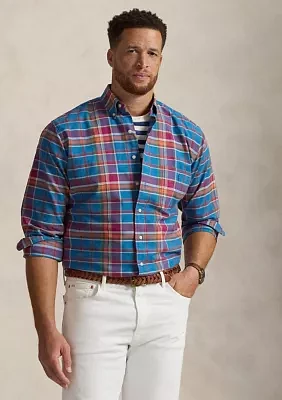 Big & Tall Plaid Oxford Shirt