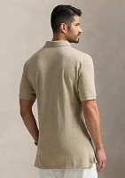Big & Tall Leather Pony Mesh Polo Shirt