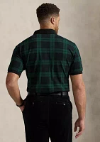 Big & Tall Plaid Mesh Polo Shirt