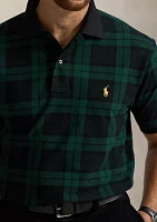 Big & Tall Plaid Mesh Polo Shirt