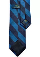 Striped Silk Repp Narrow Tie