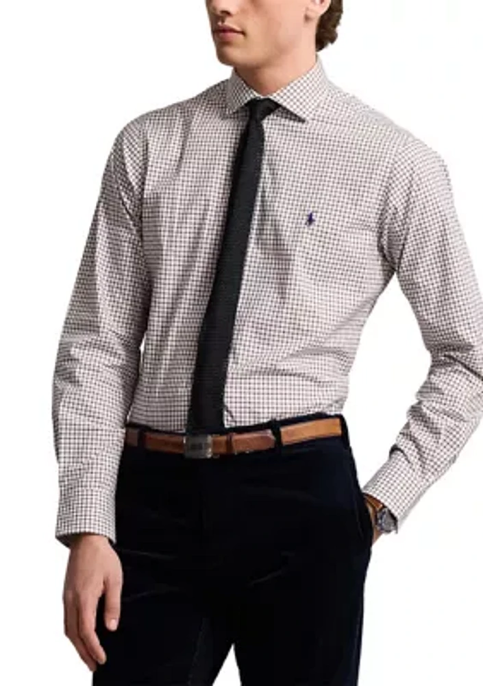 Classic Fit Checked Poplin Shirt